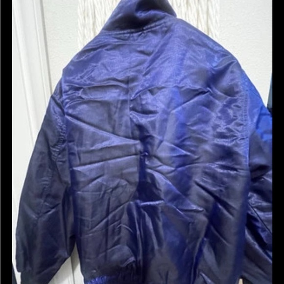 Rare Mirage LAS VEGAS Purple Shiny Bomber Jacket Medium Logo Jacket Collectible - Picture 3 of 8